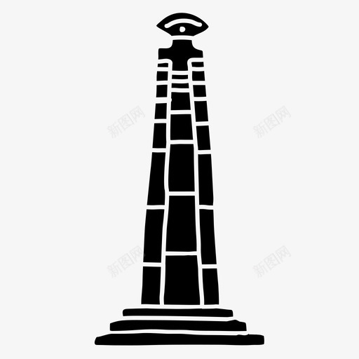 阿克苏姆建筑埃塞俄比亚svg_新图网 https://ixintu.com 阿克苏 建筑 埃塞俄比亚 素描塔 世界 地标