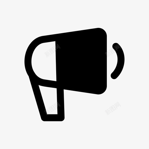 扬声器活动扩音器svg_新图网 https://ixintu.com 扬声器 活动 扩音器 用户界面 基本 字形