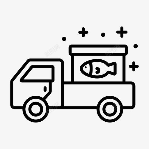 鲜鱼配送海产品包装svg_新图网 https://ixintu.com 配送 鲜鱼 配送海 产品包装 运输 鲜活 海鲜 购物