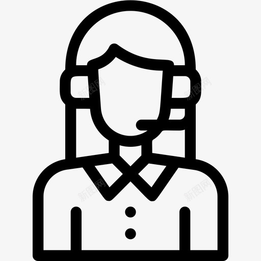 客户服务呼叫中心技术支持svg_新图网 https://ixintu.com 客户服务 技术支持 呼叫中心 女性 热线
