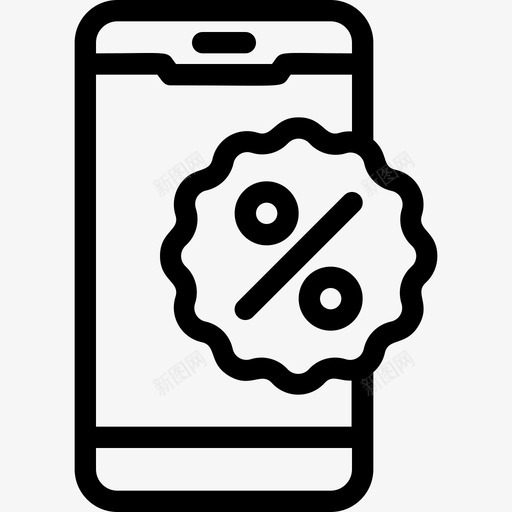 智能手机折扣小工具促销svg_新图网 https://ixintu.com 智能 手机 折扣 销售 小工 工具 促销 购物