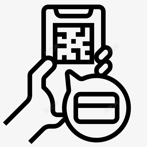 网上支付数字支付二维码svg_新图网 https://ixintu.com 网上支付 数字 支付 二维 码新 常态