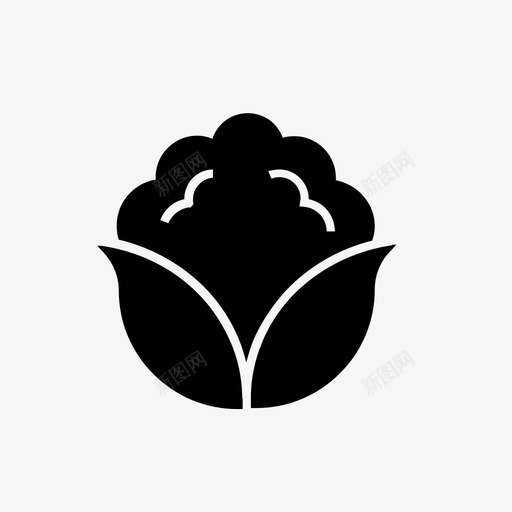 菜花图标食品字形svg_新图网 https://ixintu.com 图标 菜花 字形 蔬菜 食品 风格