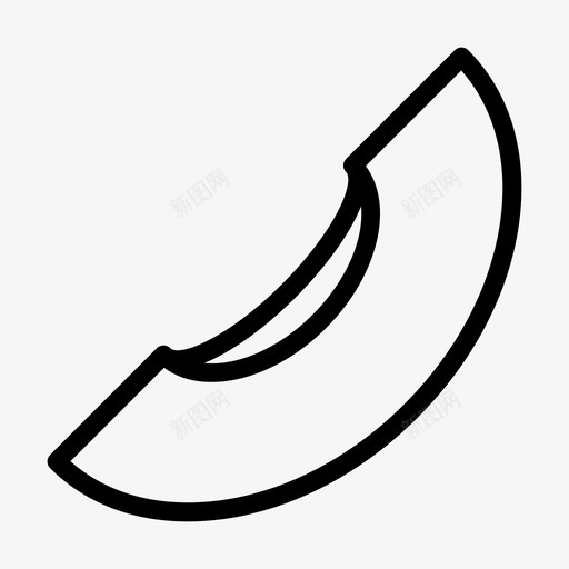 甜瓜食品水果svg_新图网 https://ixintu.com 水果 甜瓜 食品 健康 切片 蔬菜