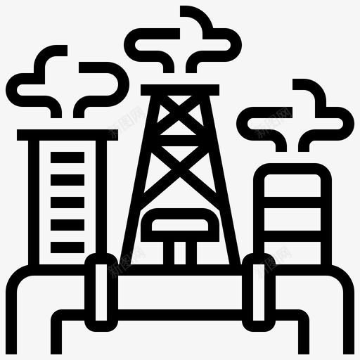输气管道工业污染svg_新图网 https://ixintu.com 输气 管道 管道工 工业 污染 炼油厂 元件