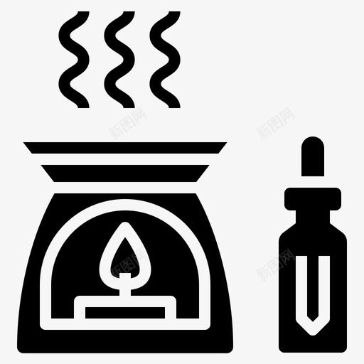 芳香疗法草药放松svg_新图网 https://ixintu.com 水疗 芳香 疗法 草药 放松 香水 美容 固体 风格