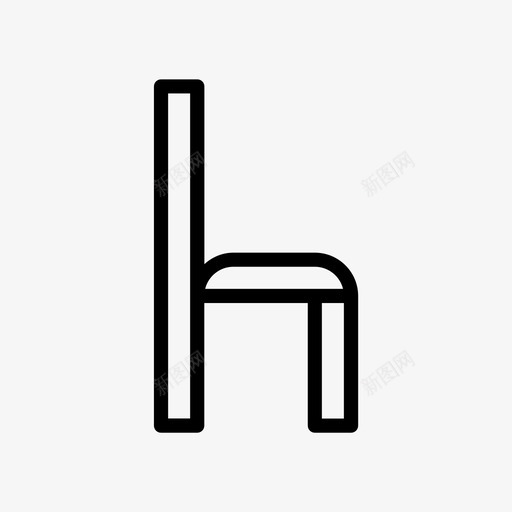 椅子家具家居svg_新图网 https://ixintu.com 家具 椅子 家居 室内 座椅 线条