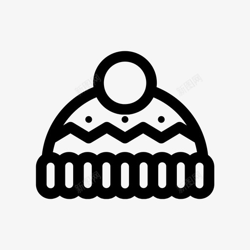 圣诞暖冬帽装饰节日冬季图标收藏svg_新图网 https://ixintu.com 圣诞 暖冬 装饰 节日 冬季 图标 收藏