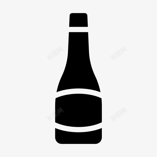 葡萄酒酒精瓶子svg_新图网 https://ixintu.com 饮料 葡萄酒 酒精 瓶子 香槟