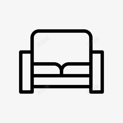 沙发家具室内svg_新图网 https://ixintu.com 沙发 家具 室内 木材 线条