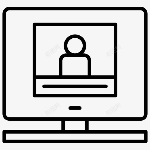 网络研讨会计算机远程学习svg_新图网 https://ixintu.com 网络 研讨会 计算机 远程 学习 在线 课程