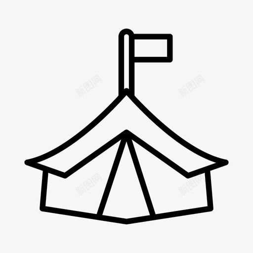 帐篷住宿探险svg_新图网 https://ixintu.com 帐篷 住宿 探险 营地 天篷