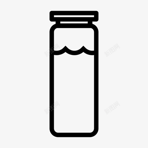 水瓶饮料满svg_新图网 https://ixintu.com 水瓶 饮料 满水 合水 粗线