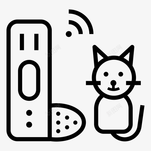 宠物喂食器猫宠物食品svg_新图网 https://ixintu.com 宠物 喂食 器猫 宠物食品 智能家居