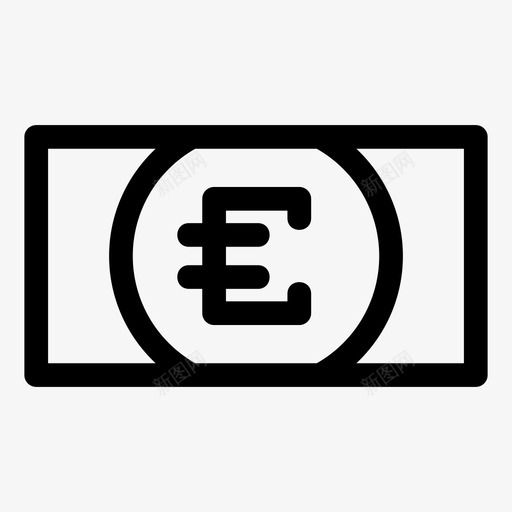 欧元货币欧洲svg_新图网 https://ixintu.com 货币 欧元 欧洲 金融 支付 付金 融和 轮廓 图标