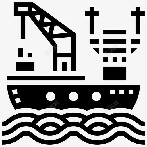 油轮燃料船舶svg_新图网 https://ixintu.com 油轮 船舶 燃料 石油工业 标志