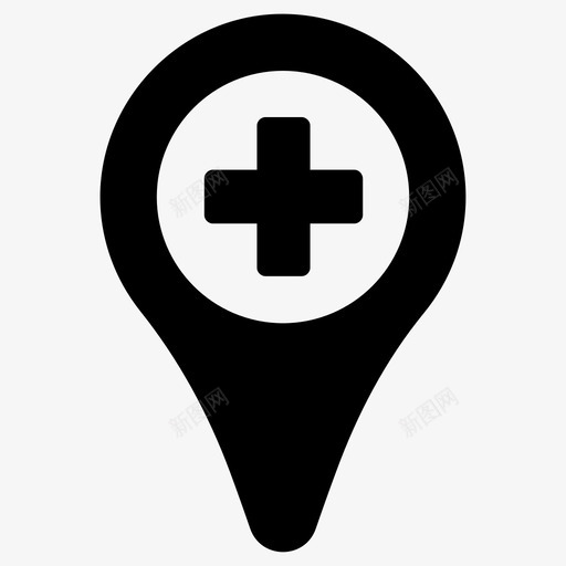 医院位置诊所医疗保健svg_新图网 https://ixintu.com 位置 医院 诊所 医疗保健 图钉 医疗 药房