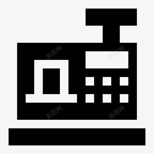 收银机刷卡机出纳机svg_新图网 https://ixintu.com 收银机 出纳机 刷卡机 现金 应用程序 响应 用户界面 实心 图标