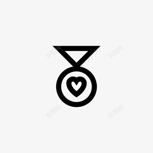 奖章徽章最爱svg_新图网 https://ixintu.com 奖章 徽章 最爱 爱心 爱爱 浪漫 线条 符号