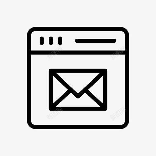 电子邮件internet消息svg_新图网 https://ixintu.com 电子邮件 消息 联机 网页 主机