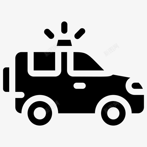 特警车汽车警车svg_新图网 https://ixintu.com 警车 特警 交通工具 汽车 军队 警察 雕文
