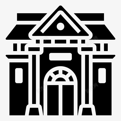 历史博物馆建筑展览svg_新图网 https://ixintu.com 历史 博物馆 建筑 展览 知识 史前 元素 雕文