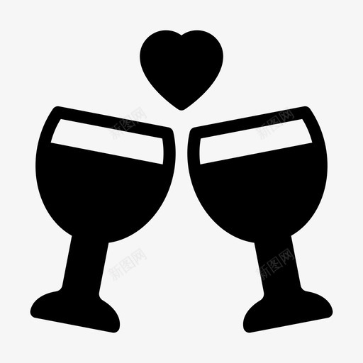 饮料香槟酒约会svg_新图网 https://ixintu.com 爱情 饮料 香槟酒 约会 浪漫 化学