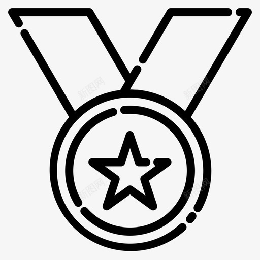 获胜者美国选举日svg_新图网 https://ixintu.com 选举 获胜者 美国 领导人 总统 投票 线条 风格