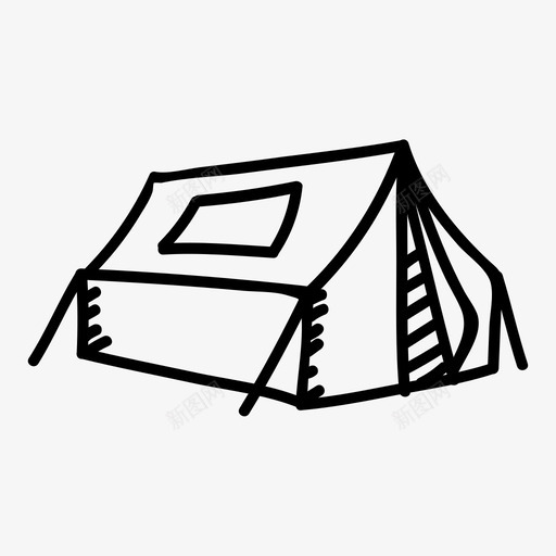 帐篷探险露营svg_新图网 https://ixintu.com 帐篷 探险 露营 户外运动 野生动物