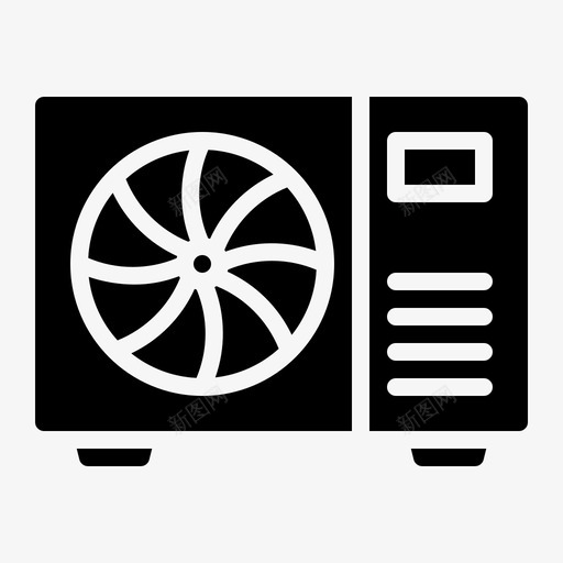 风扇冷却器电子设备图示符svg_新图网 https://ixintu.com 风扇 冷却器 电子设备 图示