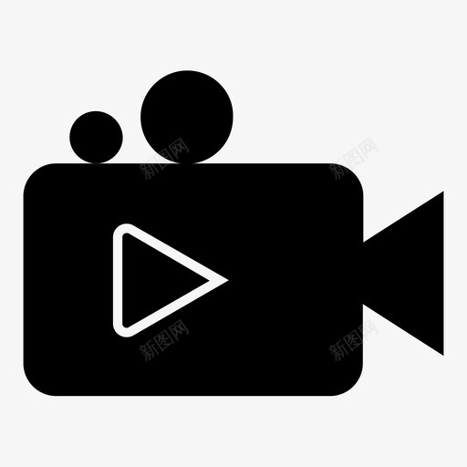 摄像机电影院数码相机svg_新图网 https://ixintu.com 摄像机 电影院 数码相机 唱片