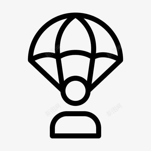 降落伞军队阿凡达svg_新图网 https://ixintu.com 降落伞 军队 阿凡 飞行 士兵 军事 线条 符号