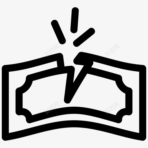 破产危机资不抵债svg_新图网 https://ixintu.com 金钱 破产 危机 资不抵债 投资 损失 金融和 融和