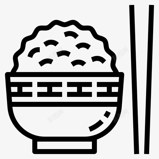 米饭中国菜筷子svg_新图网 https://ixintu.com 米饭 中国菜 筷子 饭碗 蒸饭 中国 新年