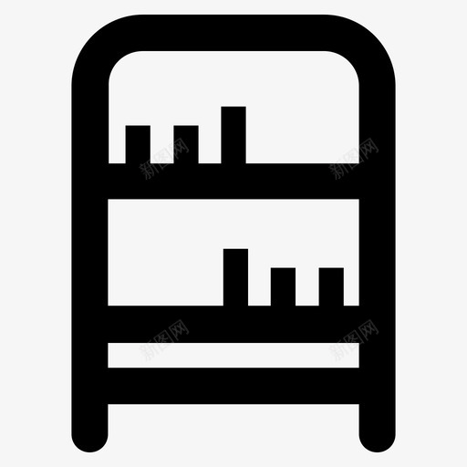 书架书柜装饰svg_新图网 https://ixintu.com 家具 书架 书柜 装饰 室内 轮廓