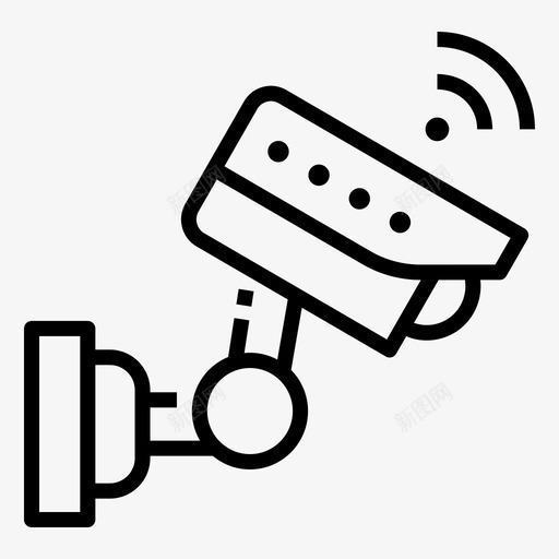 闭路电视安防监控摄像头svg_新图网 https://ixintu.com 闭路电视 安防 监控 摄像头 摄像机 无线 智能家居 线切割