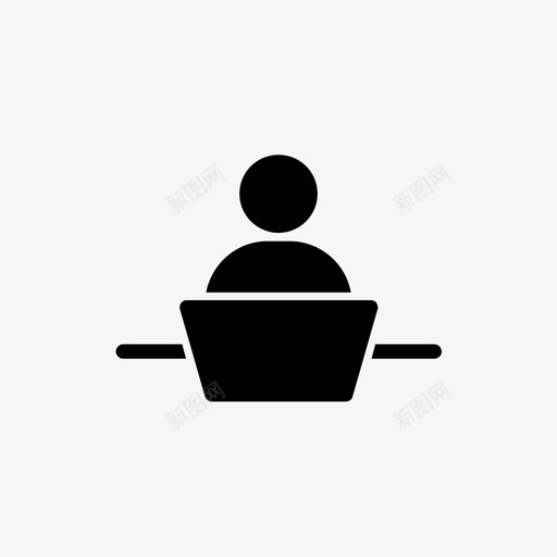 用户程序员程序员字形svg_新图网 https://ixintu.com 字形 扁平化程序员 用户 程序员