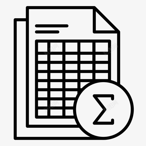 公式excel文件svg_新图网 https://ixintu.com 公式 文件 电子 电子表 表格 会计