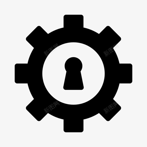 锁孔锁首选项svg_新图网 https://ixintu.com 锁孔 首选项 专用 设置 网络 云计算 线条 轮廓