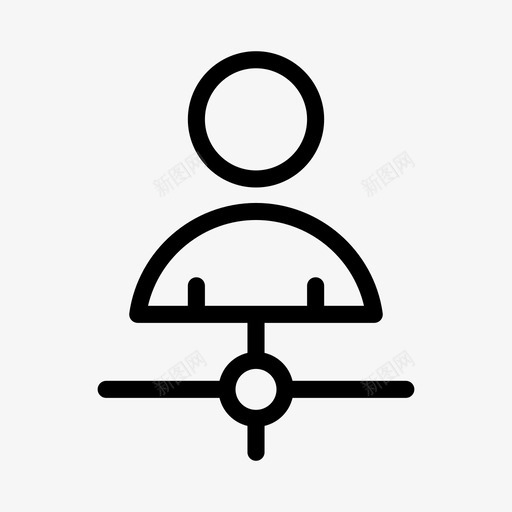 配置文件连接网络svg_新图网 https://ixintu.com 网络 配置文件 连接 共享 用户 云计算 线条 符号