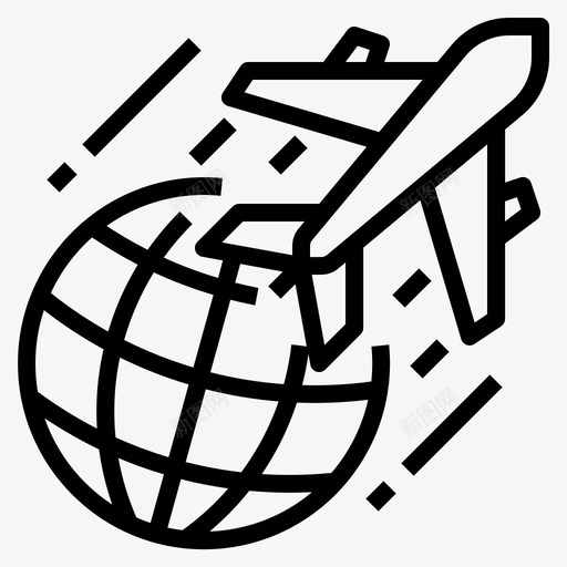 航空公司业务飞机航班svg_新图网 https://ixintu.com 业务 航空公司 飞机 航班 旅游服务