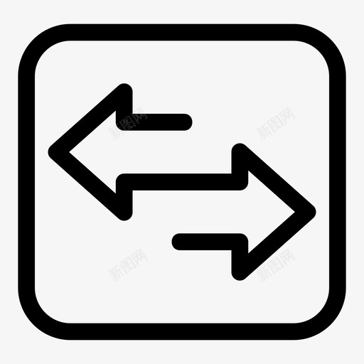 转移箭头更改svg_新图网 https://ixintu.com 转移 箭头 更改 方向 左侧 管理 财务 大纲 图标