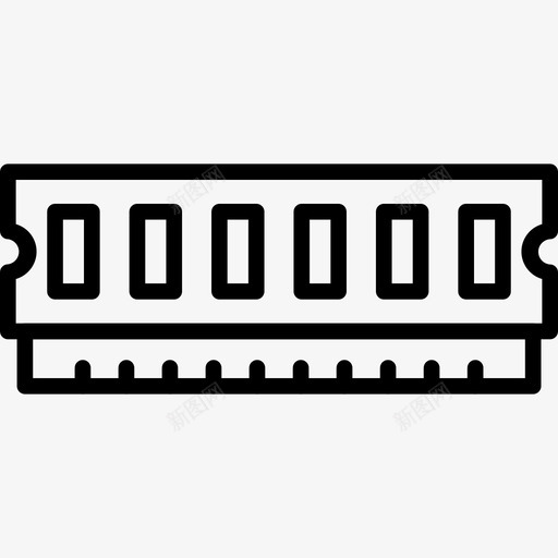 ddrram计算机ddr4svg_新图网 https://ixintu.com 计算机 硬件 使用 光标 鼠标 设置