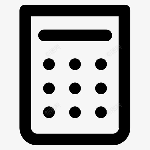 计算器卡塞尔金融svg_新图网 https://ixintu.com 货币 计算器 塞尔 金融 购物 大纲