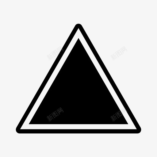三角形箭头几何体svg_新图网 https://ixintu.com 三角形 箭头 几何体 形状 向上