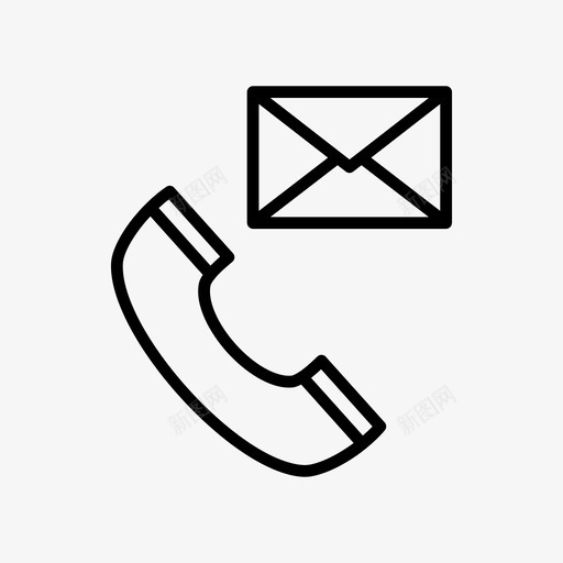 呼叫通信联系我们svg_新图网 https://ixintu.com 联系 我们 电话 呼叫 通信 信息