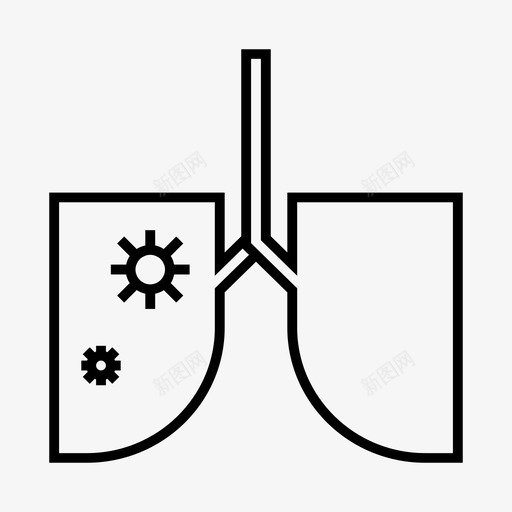感染肺冠状病毒冠状病毒19svg_新图网 https://ixintu.com 冠状 病毒 感染