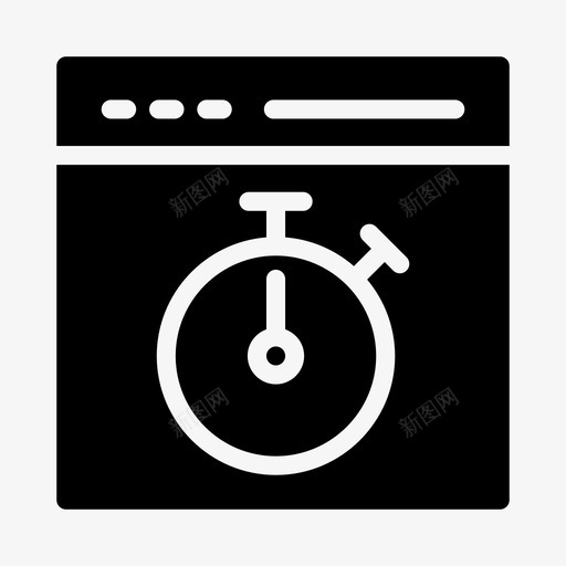 秒表浏览器倒计时svg_新图网 https://ixintu.com 秒表 浏览器 倒计时 计时器 网页 启动 新的 线条 符号