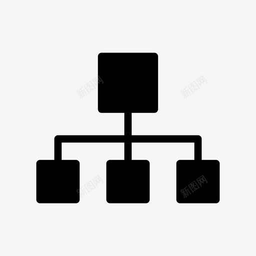 网络图表连接svg_新图网 https://ixintu.com 网络 图表 连接 图形 层次 结构 主机 线条 符号