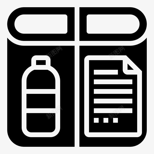 回收站垃圾分类svg_新图网 https://ixintu.com 回收站 垃圾 分类 塑料 污染 雕文